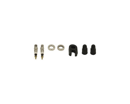 Kit de valves de vélo avec valves, écrous et bouchons de valve