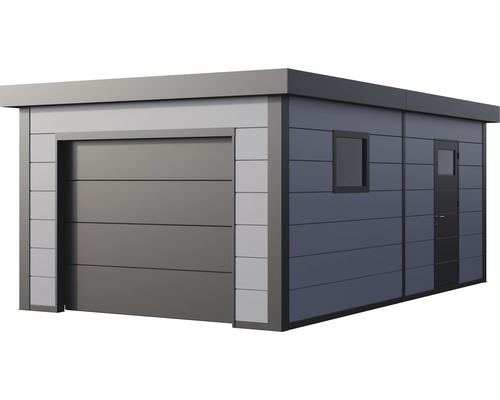 Garage moderne avec fenêtre et porte