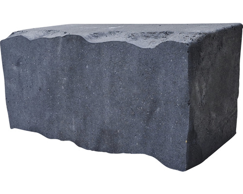 Pierre de construction iBrixx Rustic basalte 40 x 20 x 20 cm