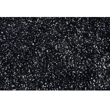 Gros plan d''un tapis noir avec des touches de blanc.