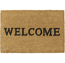 Paillasson en fibre de noix de coco Ruco Embossed Welcome nature 40x60 cm