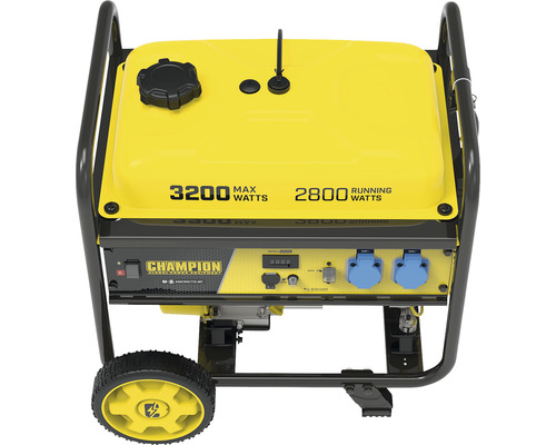 Générateur électrique avec une puissance maximale de 3200 watts et une puissance continue de 2800 watts.