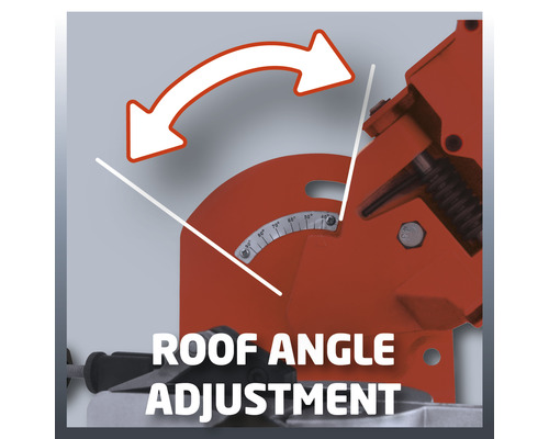 Dachwinkelverstellung einer Säge