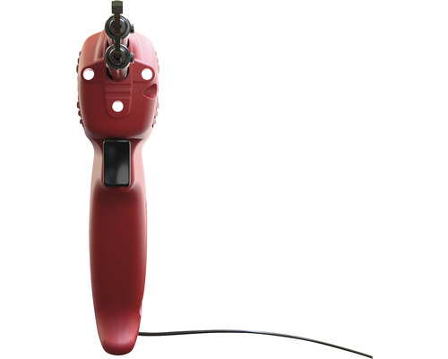 Vue sur un pistolet à cartouche électrique