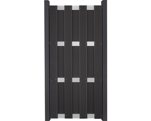 Élément de clôture GroJa Merano BPC 84,3 x 180 cm anthracite-0