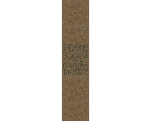 Papier peint panoramique intissé 33278 Natural Opulence by Felix Diener écriture marron cuivre 1 pce 70 x 330 cm