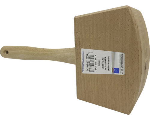 Holzschlägel aus Buchenholz mit Hartholzstiel, 140 Millimeter