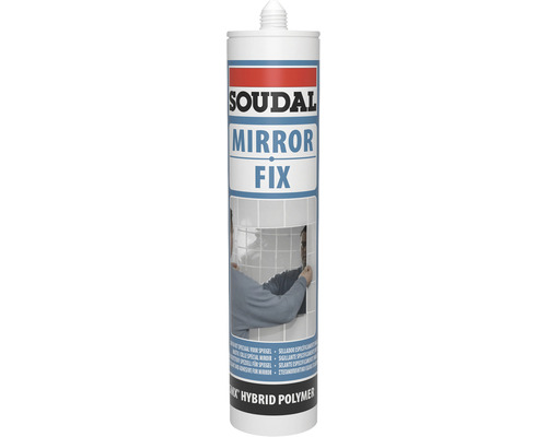 Colle spéciale Soudal Mirror Fix blanc 290 ml