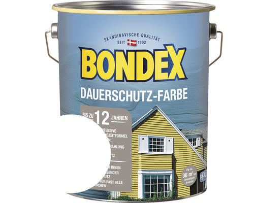 Peinture de protection durable pour bois BONDEX blanc neige 4,0 l