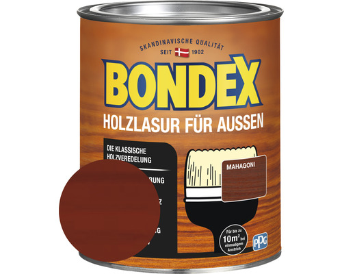 Lasure pour bois BONDEX acajou 750 ml