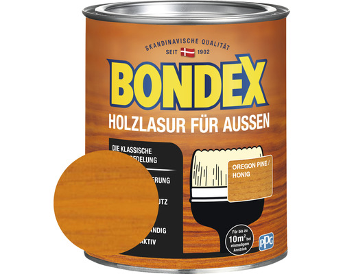 Lasure pour bois BONDEX pin d'oregon 750 ml
