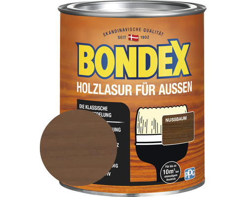 Lasure pour bois BONDEX noyer 750 ml