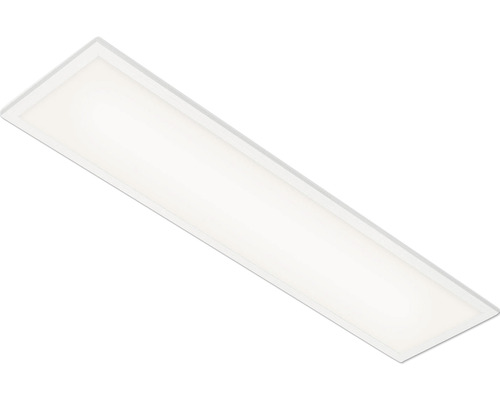Panneau LED à intensité lumineuse variable 24 W 2400 lm CCT 3000K-6500 K + RVB 100x25 cm blanc + fonction veilleuse, fonction mémoire, télécommande Plafonnier LED rectangulaire