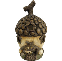 Lampe de jardin décorative en forme de maison de gland