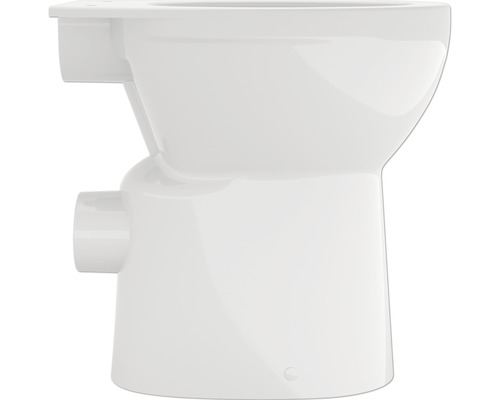 WC sur pied en céramique sanitaire, vue latérale