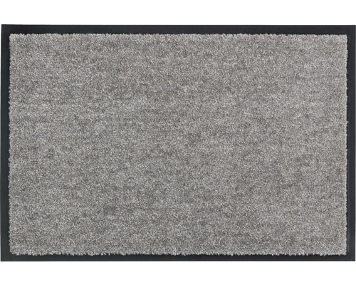 Schmutzfangläufer nach Maß Proper Tex grau 200 cm breit (Meterware) Graue Fußmatte mit schwarzem Rand