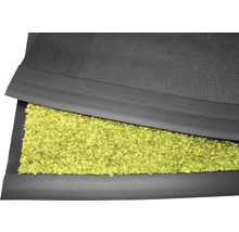 Tapis de sol avec surface textile et bordure en caoutchouc