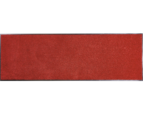 Paillasson en textile avec bordure métallique