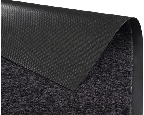 Grauer Teppich mit rutschfester Rückseite