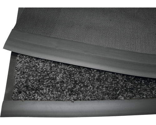 Schmutzfangmatte mit Textiloberfläche und Gummirand