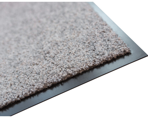 Paillasson avec surface textile et bordure en caoutchouc