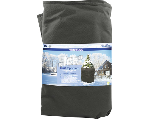 Protection hivernale protection des pots XL ICE h 60 ø 55 cm 100g / m2 noir, protection contre le gel