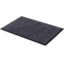 Paillasson avec surface textile et bordure en caoutchouc
