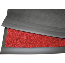 Paillasson avec surface textile et bordure en caoutchouc