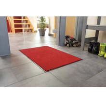 Tapis de sol rouge dans l''entrée.
