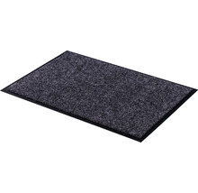 Paillasson avec surface textile et bordure en caoutchouc