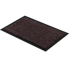 Paillasson avec surface textile et bordure en caoutchouc