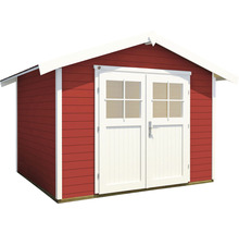 Gartenhaus weka 122 Gr. 5 inkl. Fußboden 380 x 324 cm schwedenrot