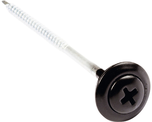 Isolierdübel mit Stahlnagel und Schraubenkopf