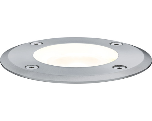 Bodeneinbaustrahler mit runder Edelstahlblende