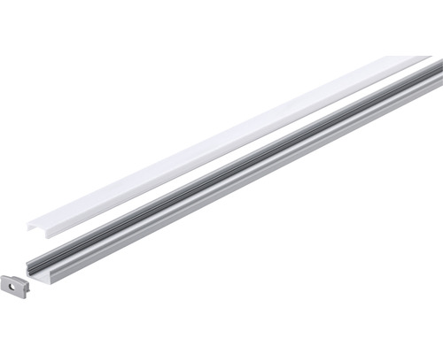 Profilé LED avec couvercle et embout