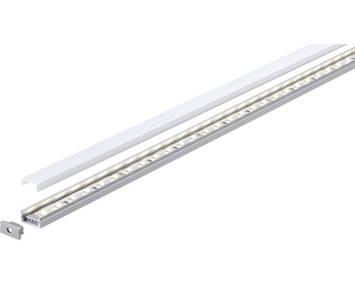 Profilé en aluminium Base Paulmann avec diffuseur 2,0 m Ruban LED avec couvercle et embout