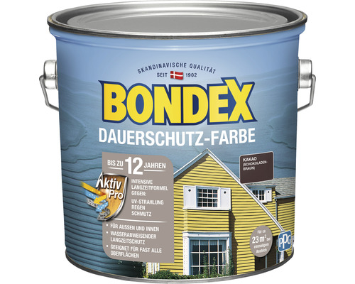 Eimer Bondex Dauerschutz-Farbe, geeignet für den Aussen- und Innenbereich