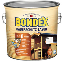 Bondex Dauerschutz-Lasur Farbton Weiss im Metalleimer