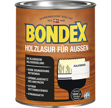Bondex Holzlasur für Aussen, Farbe Kalkweiss, im Metalleimer