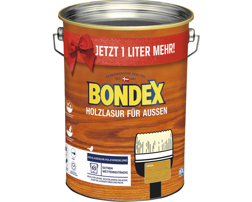 Lasure de protection du bois Bondex pin clair 5 L