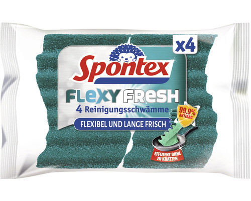 Éponge de nettoyage Spontex Flexy Fresh 4 pièces