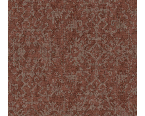Papier peint intissé 38521-1 Desert Lodge motif ethnique rouge Moquette à motifs marron