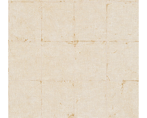 Papier peint intissé 38526-1 Desert Lodge aspect carrelage style usé beige