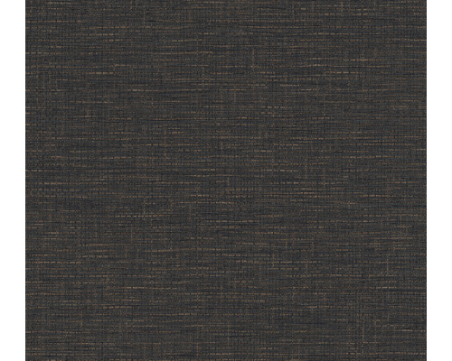 Papier peint intissé 38527-2 Desert Lodge aspect tissé uni marron noir