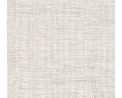 Papier peint intissé 38527-5 Desert Lodge aspect tissé uni crème blanc