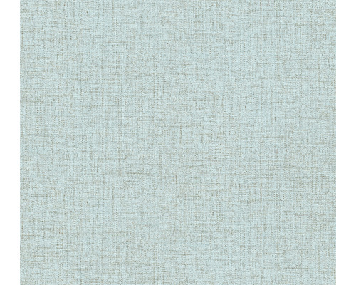 Papier peint intissé 38528-9 Desert Lodge aspect textile uni bleu Gros plan d''un papier peint texturé