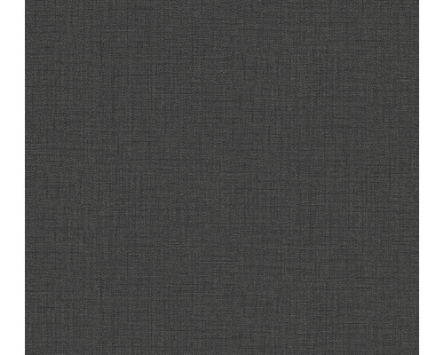 Papier peint intissé 38529-3 Desert Lodge aspect textile uni noir