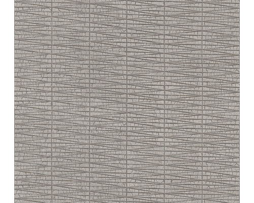 Papier peint intissé 38597-6 #Hygge motif ethno gris Papier peint à motif géométrique et structure discrète