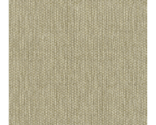 Papier peint intissé 38612-4 #Hygge structure tissu raphia taupe