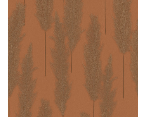 Papier peint intissé 38631-5 #Hygge herbe de la pampa marron Papier peint avec graminées